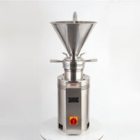 Moulin colloïdal vertical automatique industriel compact pour tahini, beurre de cacahuète, beurre de noix et graisses, usage commercial et alimentaire