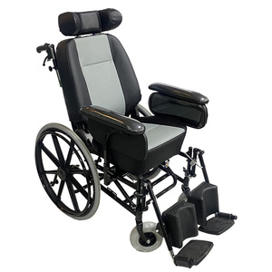 Silla de ruedas <span class=keywords><strong>manual</strong></span> de asientos reclinables cómodos de coche de lujo - Product Image 1
