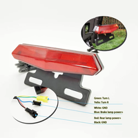Kit d'éclairage arrière complet LED pour trottinette et vélo électrique 36V 48V 60V 72V avec interrupteur de commande DIY