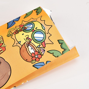 Fabbrica intero logo personalizzato di vendita di carta kraft con foglio di alluminio all'interno <span class=keywords><strong>per</strong></span> il confezionamento di cibo da asporto sacchetti di cibo foderato BBQ bag - Product Image 2