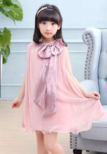 Robes de princesse à grand nœud pour filles de 3 à 5 ans, style mignon, vente en gros, provenant d'un fournisseur chinois - Product Image 2