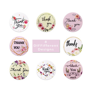 Étiquette autocollante personnalisée avec impression de Logo, étiquette autocollante de remerciement pour emballage - Product Image 3