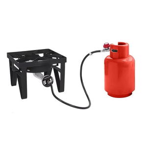 Réchaud à <span class=keywords><strong>gaz</strong></span> portable d'extérieur robuste à brûleur unique haute pression avec protection anti-extinction pour usage domestique et de table - Product Image 1