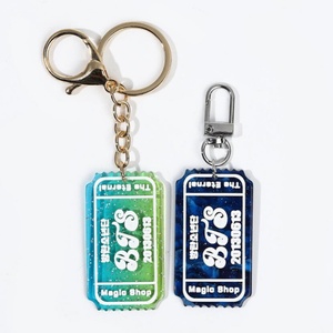 Wholesale Blank Acrylic Motel Hotel <b>Key</b> Tag <b>Key</b> <b>Chain</b> Custom Glitter Charm Fashion Cute Acrylic Keychain Accessories - Product Image 5