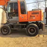 Excavatrice sur pneus hydraulique d'occasion Hitachi ZX130 ZX120 360 200 – Matériel d'occasion Hitachi ZX130