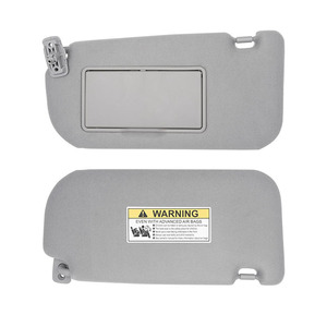 Pare-soleil Kia 85202-1F090LX gris côté gauche avec miroir et étiquette d'avertissement pour Sportage - Product Image 1