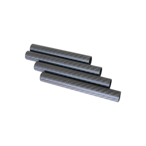 Fibre anti-UV ronde 3k sergé noir mat/tube de carbone brillant - Product Image 6