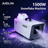 Combo d'effets de scène professionnels : Laser d'animation RGB 10W et Machine à neige 1500W pour événements, fêtes, mariages et location