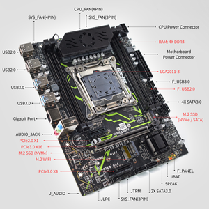 PANDL NEW Desktop PC Combination Set Matx NVMe M2 WiFi6 Sata3.0 <strong>DDR3</strong> Ram Intel Xeon E5 2676 V3 Combo 2676v3 X99 Motherboard Kit - Product Image 4