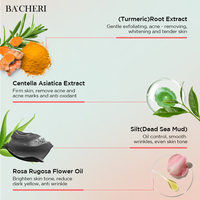 Mascarilla de Arcilla rosa natural orgánica, para el cuidado de la piel, Limpieza Profunda, Mar Muerto, té verde, turmeric, Etiqueta Privada, venta al por mayor