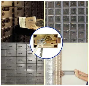Bank-Sicherheitsbox Schloss mit Wachschlüssel und Mieterschlüssel Bank-Haushalts-Sicherheitsbox-Schloss