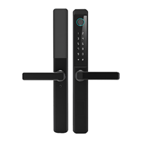 Serrure intelligente Tuya pour porte en aluminium isolée avec WiFi, déverrouillage par carte mémoire