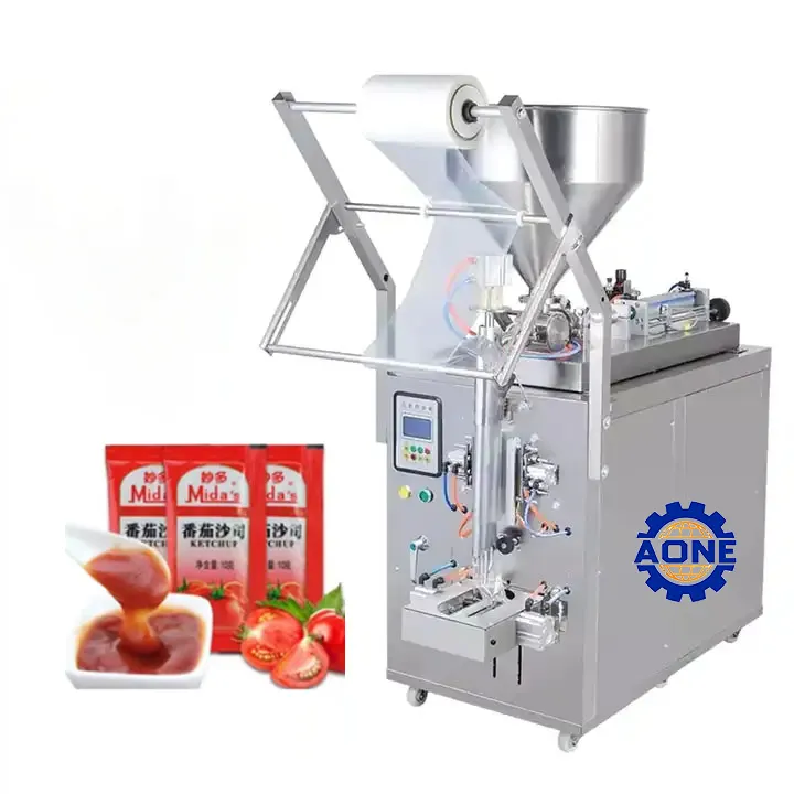 ماكينة تغليف صوص طماطم Range بسعر منخفض وتخفيضات كبيرة من الصين معجون سائل 3-25 مل، 10-100 مل، 20-200 مل و30-300 مل