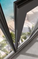 Giro inclinable de aluminio de estilo moderno y puertas de arco de ventanas de vidrio fijas con marco francés para hoteles y apartamentos en venta