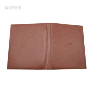 Organizador de documentos de cuero PU de tapa dura de tamaño <span class=keywords><strong>A4</strong></span> de alta calidad Carpeta de archivos de <span class=keywords><strong>3</strong></span> O d con logotipo personalizado impreso - Product Image 4