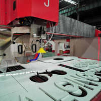 HUALONG Machinery HKNC-450J Sistema Italiano Máquina CNC Automática de 5 Ejes Sierra de Puente para Piedra y Cortadora por Chorro de Agua