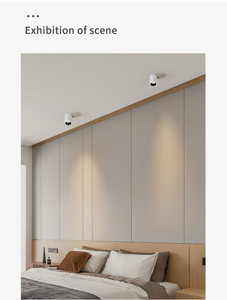Hotel IP65 Surface Mounted Downlight 9Watt LED Cylinder Down Light