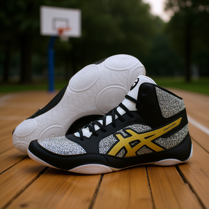Zapatillas de Baloncesto Asics Snapdown 2 para Hombre, Blancas y Negras, Parte Superior de Malla Sintética, Suela de Goma, Entresuela de EVA, Primavera, 100% Auténticas - Product Image 2