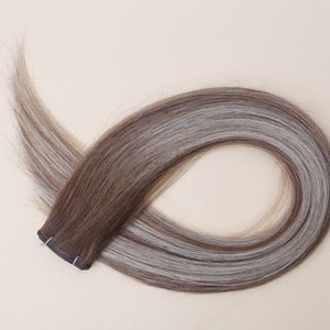 Extensions de <span class=keywords><strong>cheveux</strong></span> B4/60 douces et légères, nouvelle tresse Genius, double trame, style lisse et soyeux, 100% <span class=keywords><strong>cheveux</strong></span> humains vierges européens Remy - Product Image 2