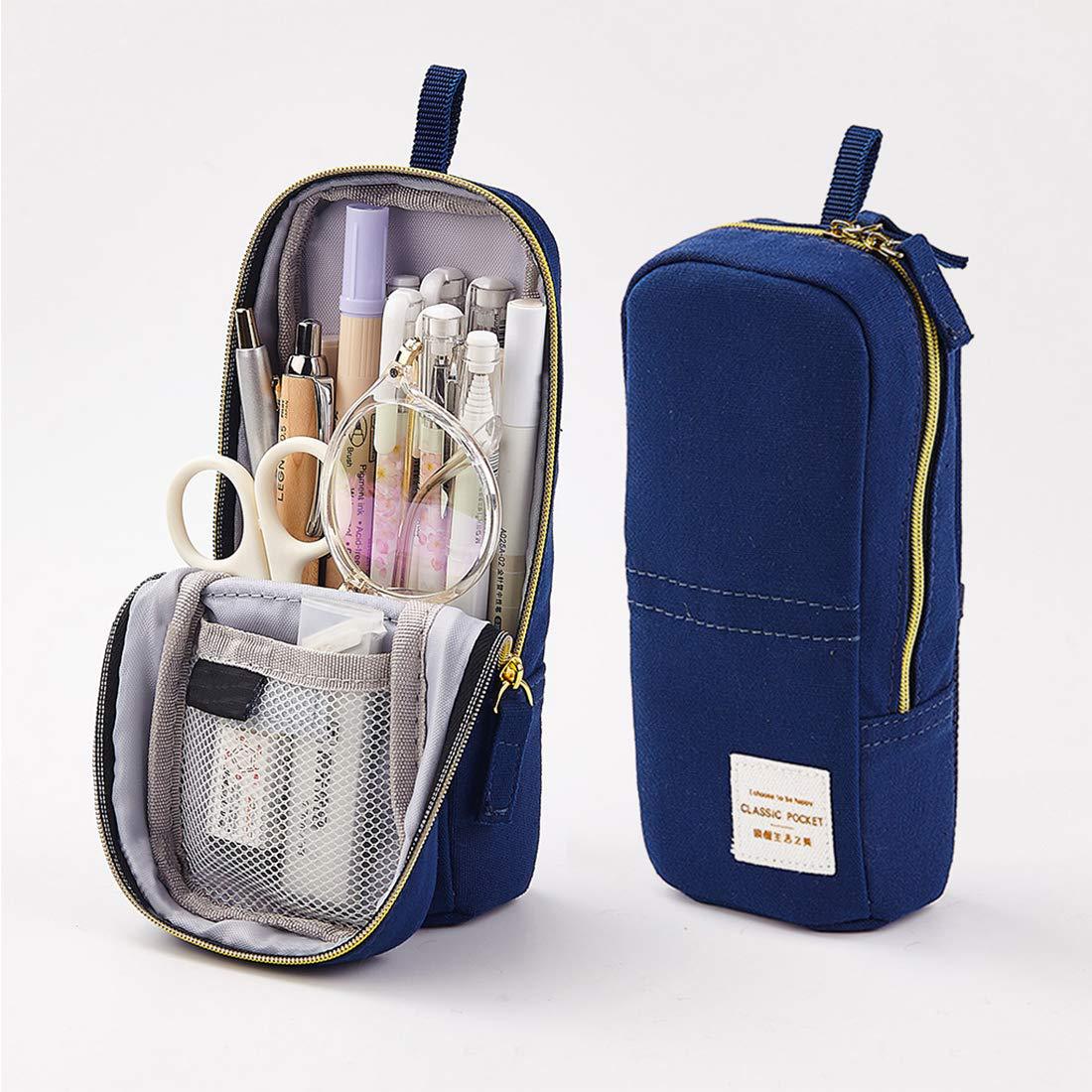 Оптовая продажа, стоячие сетчатые чехлы-карандаши на молнии с магнитом