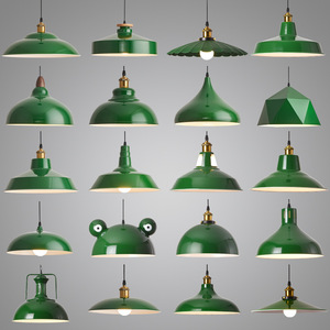Lampes suspendues en <span class=keywords><strong>fer</strong></span> forgé vert, style vintage loft, luminaire suspendu nordique rétro industriel pour restaurant, bar - Product Image 1