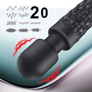 Vibratore Stimolatore Clitorideo a 20 Modalità e 8 Velocità, Massaggiatore Punto G, Dildo Realistico, Giocattoli Sessuali per Donne - Product Image 2