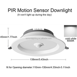 <span class=keywords><strong>PIR</strong></span> lampu plafon <span class=keywords><strong>Sensor</strong></span> gerak, lampu tersembunyi untuk lorong, lampu langit-langit dudukan Flush <span class=keywords><strong>Sensor</strong></span> tubuh manusia 170V-265V 7W 9W 12W 18W - Product Image 2