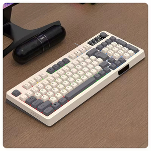 <b>USB</b> Wired Keyboard with Number Pad Knob, 98 <b>Keys</b> Silent Mechanical Feeling Membrane Creamy Gaming Keyboard with 4 Hot <b>Keys</b> - Product Image 3