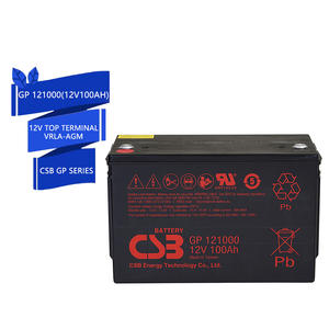 CSBバッテリー<span class=keywords><strong>GP</strong></span> 121000 12V 100Ah DC電源パネルVRLAバッテリー100Ah充電式メンテナンスフリー密封鉛酸CSBバッテリー - Product Image 2