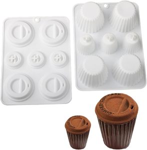 Molde de Silicona para Hornear con Forma de Taza de Café, Molde para Mousse, Moldes para Pastel DIY - Product Image 1