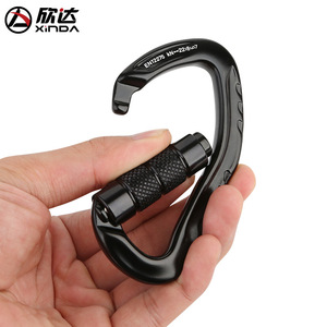 Mosquetón Xinda con Bloqueo Automático, de Aleación de Aluminio Azul, para Escalada, Montañismo, Espeleología, Gancho de Seguridad - Product Image 5