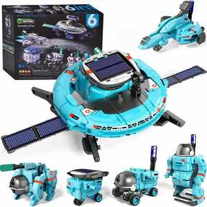 Jeu éducatif pour enfants, robot intelligent à énergie solaire 6 en 1, jeu scientifique amusant, ensemble de jeux STEM pour enfants - Product Image 1