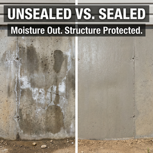 การเคลือบผนังภายนอกด้านล่างด้วยวัสดุกันน้ำสำหรับป้องกันความชื้นที่ฐานราก - Product Image 6