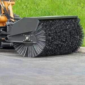 Digging Machine <b>Large</b> <b>Roller</b> Brush Snow Sweeper QS2 Front Mounted Street Multi Purpose Snow Clearing Equipment - Product Image 1
