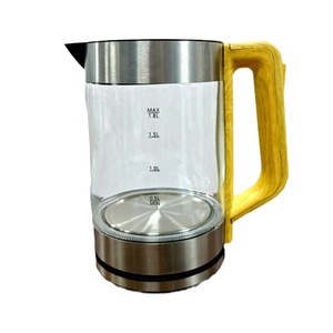High Borosilicate Glass Cordless Electric Tea <b>Kettle</b> 304 Stainless Steel Base LED Light Auto Shut-Off Boil Dry 360 Household - Product Image 6