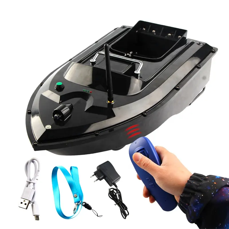 Buscador de peces, barco de cebo rc de doble motor para pesca