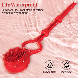 Anillo Vibrador en Forma de Rosa Roja para Estimulación y Mayor Placer Adulto, Juguetes para Adultos - Product Image 4