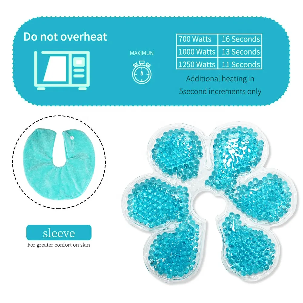 Senwo Flower Shape Maternity Bra For Postpartum Nipple Cool Gel Pad Breast Cold beads Cooling Pack