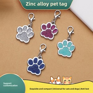 Hot giá rẻ bán buôn kim loại <span class=keywords><strong>Pet</strong></span> <span class=keywords><strong>tag</strong></span> Kẽm hợp kim ID thẻ nhấp nháy bột dấu chân khắc Dog <span class=keywords><strong>Tag</strong></span> - Product Image 2