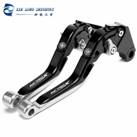 Palancas de Freno y Embrague Ajustables, Plegables y Extensibles CNC de 6 Velocidades, de Aleación de Aluminio, para Motocicleta Honda NC750X NC750S
