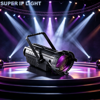 Lumière LED COB silencieuse sans ventilateur 100W CRI≥95 avec zoom motorisé DMX512 pour studio silencieux