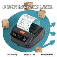 GP-M324F Printer Label Termal 3 Inci Pembuat Barcode Mini Nirkabel Printer Portabel USB Bluetooth untuk Logistik Kantor Rumah