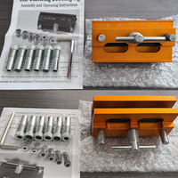 Gabarit de positionnement d'ouvertures en alliage d'aluminium métrique pour le travail du bois, guide de perçage, outil de positionnement d'ouvertures angulaires pour usage domestique