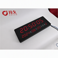 Reloj de Zona Horaria con Pantalla LED Grande Yantai Chijiu, Temporizador Digital de Cuenta Regresiva para Estadios al Aire Libre con Sincronización NTP