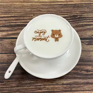 Impressora industrial, presente de natal para crianças e cliente impressora de tinto café latte arte especial digital comida impressora portátil diy logotipo