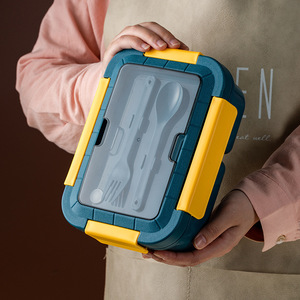 Factory Wholesale Bento lunch boxes Microwave Containers Plastic 3 compartment for kids office Lunch Box