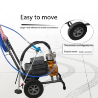 Pulvérisateur de peinture sans air à diaphragme sans balais TLD 1500 1100W 220V pour usage domestique, peinture murale au latex et travaux de construction