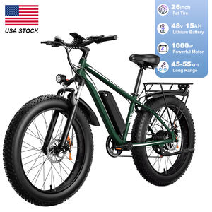 Bicyclette électrique pour adulte, vélo électrique de 48V, 26 pouces, 1000W, vélo électrique à gros pneus, vélo électrique de montagne, vélo électrique de route de ville <span class=keywords><strong>rapide</strong></span>, stock américain - Product Image 2