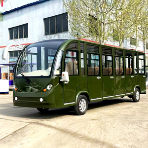 Autobús Turístico Eléctrico ZOWN de 14 Plazas, Totalmente Cerrado, Color Verde, Garantía de 2 Años, 8-10 Horas de Carga, para Educación y Defensa Nacional - Product Image 1