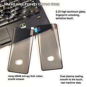 Verre incurvé à haute teneur en aluminium 3D pour <span class=keywords><strong>Samsung</strong></span> S23 S24 S25 Protecteurs d'<span class=keywords><strong>écran</strong></span> en verre de confidentialité pour téléphone portable ultra - Product Image 5